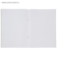 Тетрадь А4, 48 листов в клетку Calligrata "Красная Шотландка", обложка мелованный картон, блок №2, белизна 75%, (серые листы)