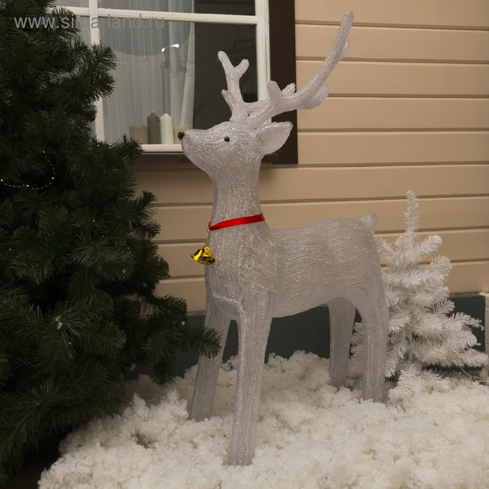 Светодиодная фигура &laquo;Олень величавый&raquo; 80 &times; 130 &times; 50 см, акрил, 228 LED, 8 режимов, 24 В, свечение белое