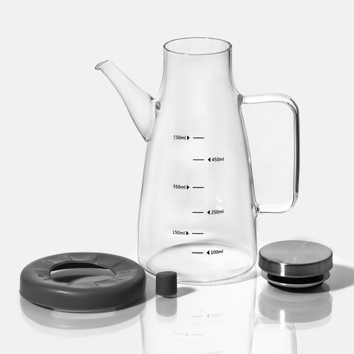 Бутылка стеклянная для соуса и масла &laquo;Мадлен&raquo;, 550 мл, 9,6&times;16&times;19,3 см