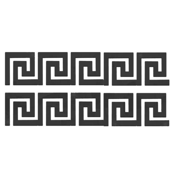 Наклейки интерьерные "Лабиринт", зеркальные, декор настенный, набор 10 шт, 10 х 10 см