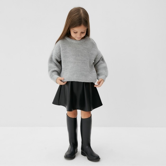 Джемпер детский KAFTAN, р.32 (110-116 см) светло-серый Джемпер детский KAFTAN, р.32 (110-116 см) светло-серый