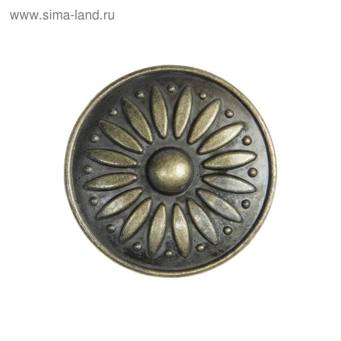 Ручка кнопка ТУНДРА РК203, цвет бронза Ручка кнопка ТУНДРА РК203, цвет бронза