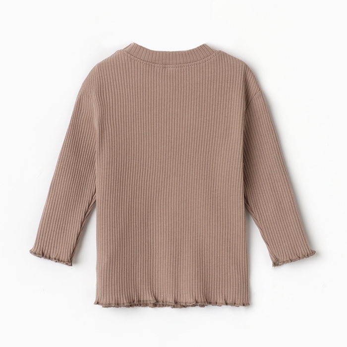 Футболка с дл. рукавом Крошка Я Olives, р. 62-68, коричневый Футболка с дл. рукавом Крошка Я Olives, р. 62-68, коричневый