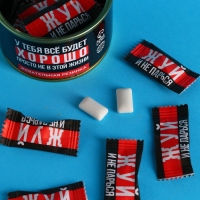 Жевательная резинка &laquo;Всё будет хорошо&raquo; в консервной банке, 27,2 г.