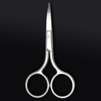 Ножницы маникюрные &laquo;Premium&raquo;, загнутые, широкие, 9 см, на блистере, цвет серебристый