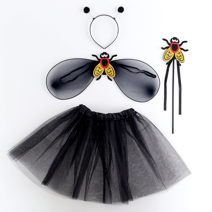 Карнавальный набор &laquo;Муха-красотуха&raquo;: пачка, жезл, ободок, крылья