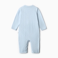 Комбинезон вязаный, цвет голубой рост 68 см