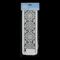 Трафарет бордюрный пластиковый "Узорные квадраты" пластик, 10х32 см Трафарет бордюрный пластиковый "Узорные квадраты" пластик, 10х32 см