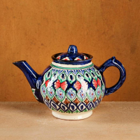Чайник Риштанская Керамика "Узоры", 1000 мл, микс Чайник Риштанская Керамика "Узоры", 1000 мл, микс