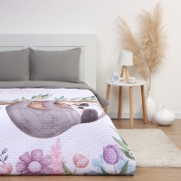 Покрывало "Этель" 1,5 сп Fall in love 145*210&plusmn;5 см, микрофибра