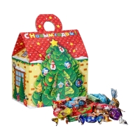 Подарочный набор конфет "Добрые пожелания", 400 г, Новый год