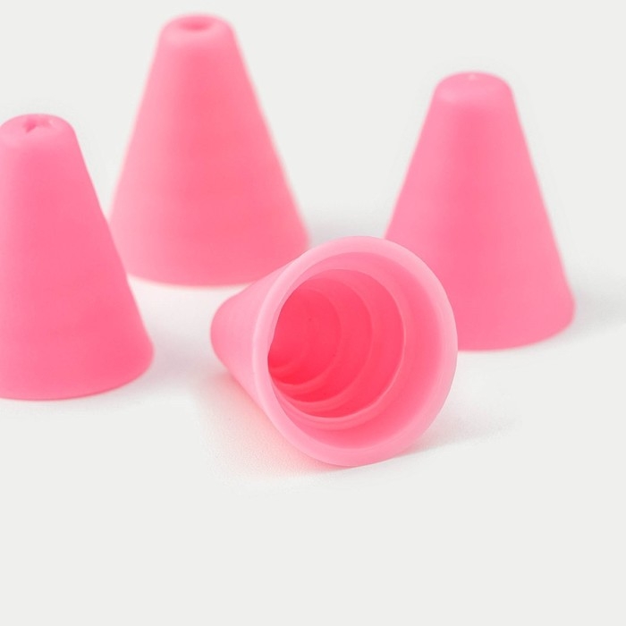 Шприц кондитерский Доляна «Фобос», 4 насадки, 15×2,5×2,5 см, цвет розовый Шприц кондитерский Доляна «Фобос», 4 насадки, 15×2,5×2,5 см, цвет розовый