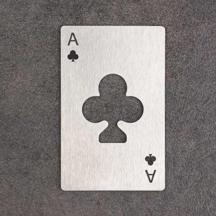 Карта-открывашка Карта-открывашка "Туз крести" EDC, 8.5 х 5.5 см