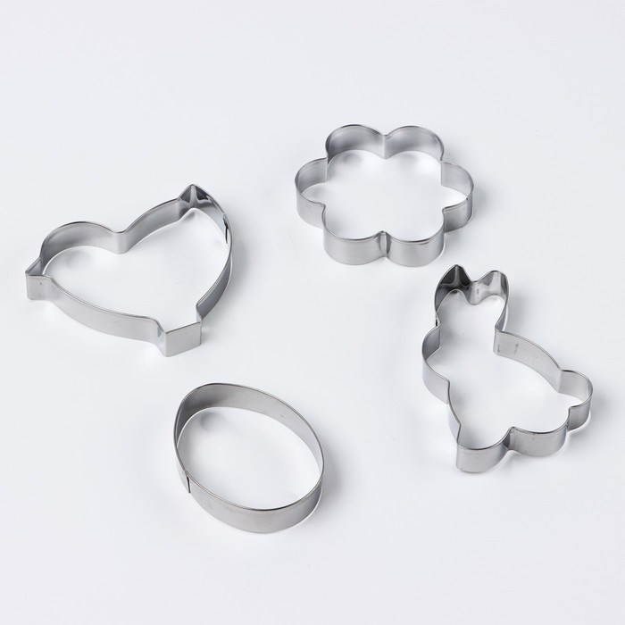 Пасха. Набор форм для печенья &laquo;Светлой пасхи&raquo;, 4 шт