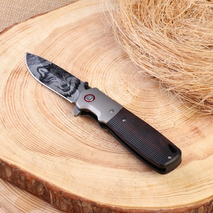 Нож складной Нож складной "Волк" 21см, клинок 87мм/3,5мм