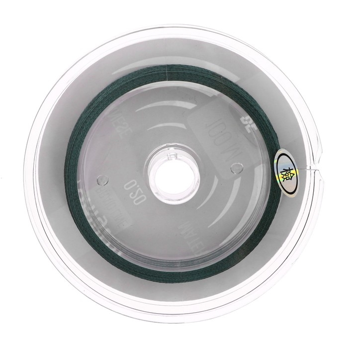 Шнур ONLYTOP universal X4, диаметр 0.20 мм, тест 13.8 кг, 100 м, тёмно-зелёный