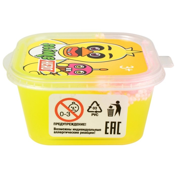 Слайм «Slime HERO. Роботы. Цыпленок», жёлтый, 60 г Слайм «Slime HERO. Роботы. Цыпленок», жёлтый, 60 г