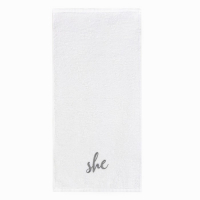 Набор полотенец "She & He" 35х50 см-2 шт, 100% хлопок, 350 г/м2 Набор полотенец "She & He" 35х50 см-2 шт, 100% хлопок, 350 г/м2