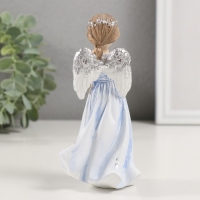 Сувенир полистоун "Девочка-ангел с венком в волосах" 7х6,5х15 см