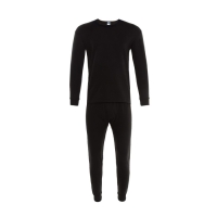 Термобельё мужское НАЧЁС (лонгслив/брюки), цвет чёрный, размер 54