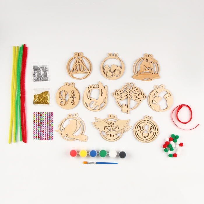 Новогодний подарок под роспись &laquo;Волшебники&raquo;, 20 деревянных основ