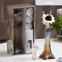 Набор подарочный "Париж" (диффузор и свечи) кофе, "Богатство Аромата" Набор подарочный "Париж" (диффузор и свечи) кофе, "Богатство Аромата"