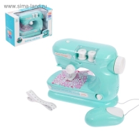 Швейная машина «Мята» с катушками, лапка двигается, световые и звуковые эффекты Швейная машина «Мята» с катушками, лапка двигается, световые и звуковые эффекты