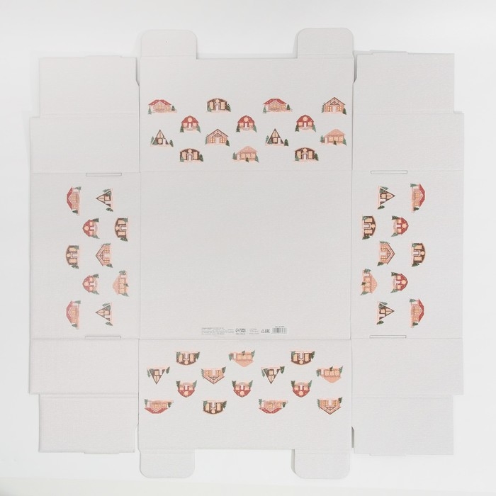 Коробка подарочная новогодняя складная &laquo;Хюгге&raquo;, 31,2 х 25,6 х 16,1 см, Новый год