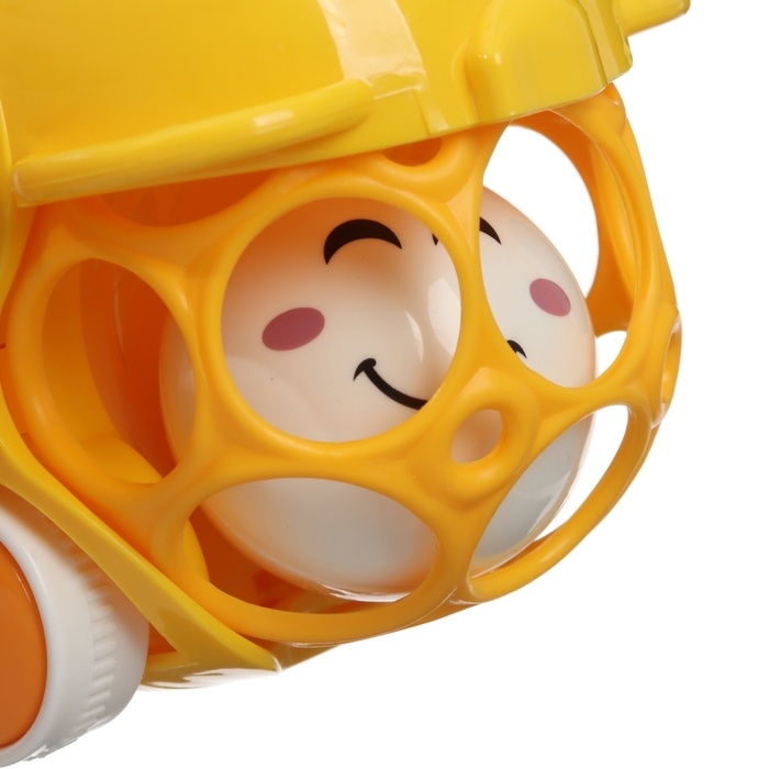 Машинка - погремушка &laquo;Обезьянка&raquo;, с эластичными элементами, Крошка Я