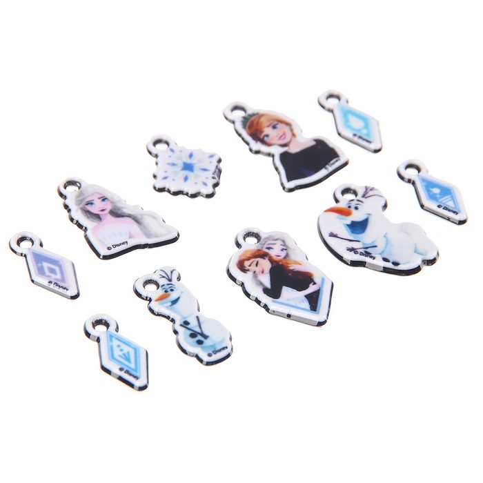 Набор для творчества &laquo;Создай своё украшение&raquo;, сделай 10 шармов своими руками, Холодное сердце, Disney