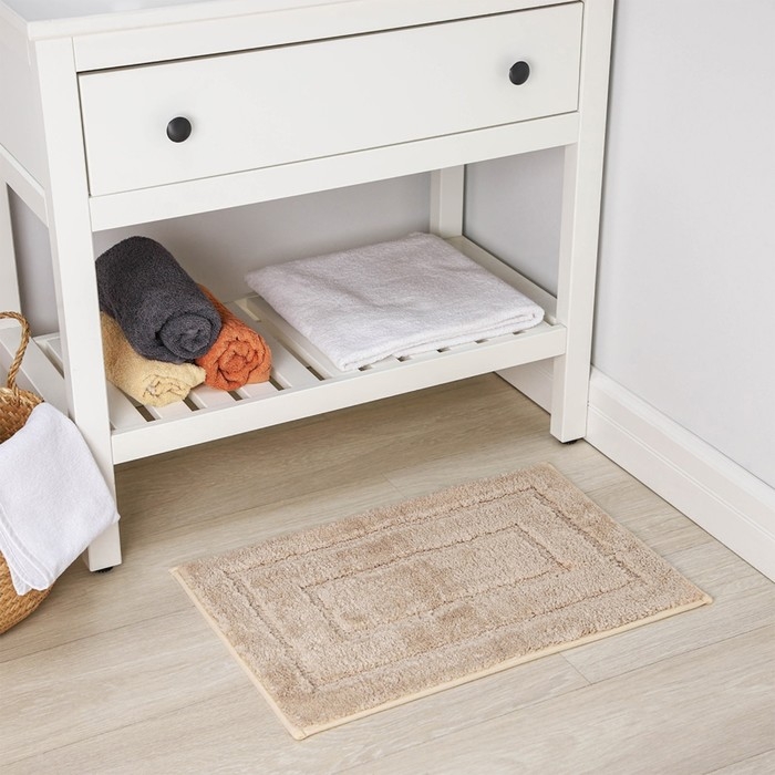 Коврик для дома SAVANNA &laquo;Мягкость&raquo;, 50&times;80 см, цвет бежевый