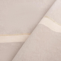 Скатерть "Этель" 110х165 см &plusmn; 5см, цвет кофейный с золотой нитью, 100% хлопок, 163 г/м2