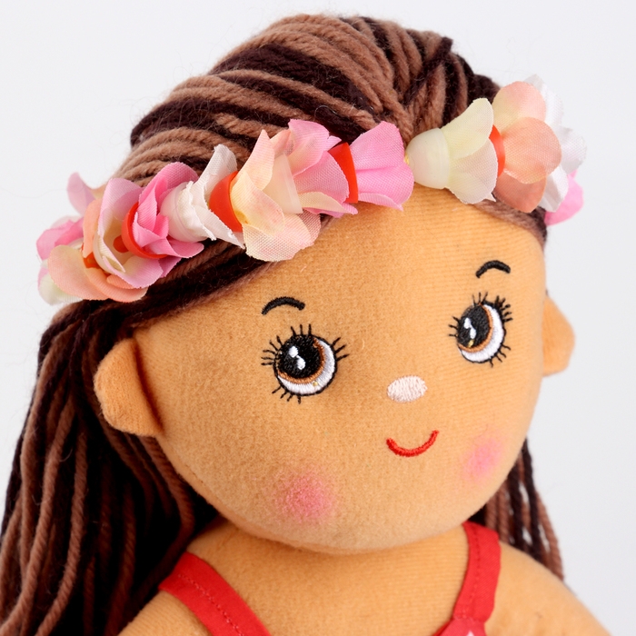 Мягкая игрушка &laquo;Кукла&raquo; в цветочном ободке, 35 см