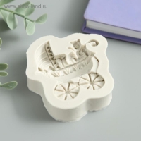 Молд силикон "Коляска" 1,5х6,5х8 см Молд силикон "Коляска" 1,5х6,5х8 см