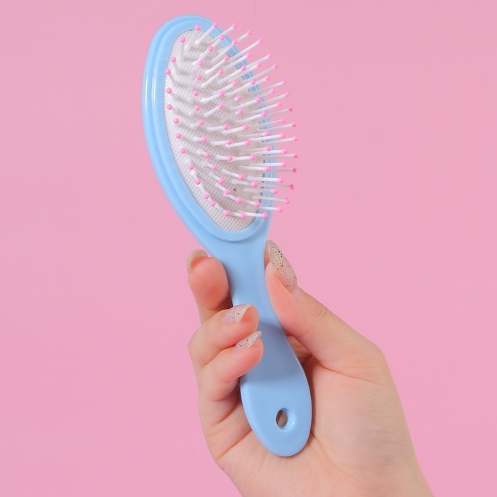 Расчёска массажная, 5,5 &times; 17,5 см, рисунок МИКС