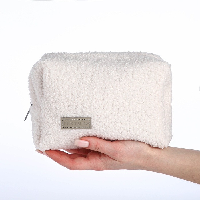 Косметичка на молнии, TEXTURA, цвет белый Косметичка на молнии, TEXTURA, цвет белый