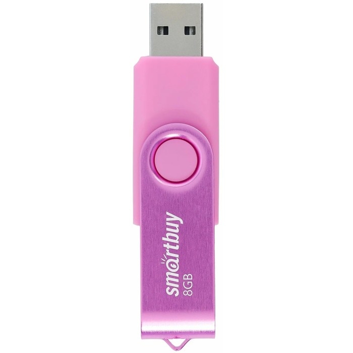 Флешка Smartbuy Twist, 8 Гб, USB 2.0, чт до 25 Мб/с, зап до 15 Мб/с, розовая Флешка Smartbuy Twist, 8 Гб, USB 2.0, чт до 25 Мб/с, зап до 15 Мб/с, розовая