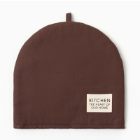 Грелка на чайник "Этель" Kitchen, цв. коричневый, 28х28 см, 100% хл, саржа 220 г/м2