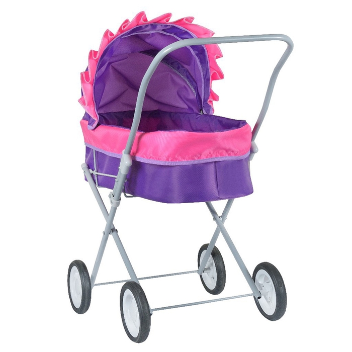 Коляска кукольная №3, сиреневая Коляска кукольная №3, сиреневая