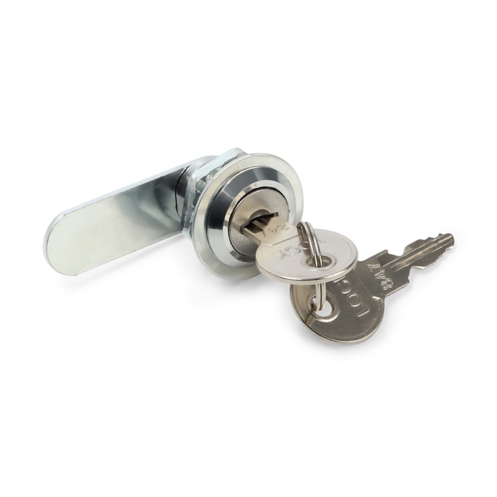 Замок почтовый ТУНДРА LC2, 17х16х50 мм, 2 английских ключа, хром Замок почтовый ТУНДРА LC2, 17х16х50 мм, 2 английских ключа, хром