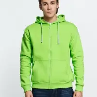 Толстовка на молнии с капюшоном Siverga Heavy, зеленое яблоко, размер L Толстовка на молнии с капюшоном Siverga Heavy, зеленое яблоко, размер L