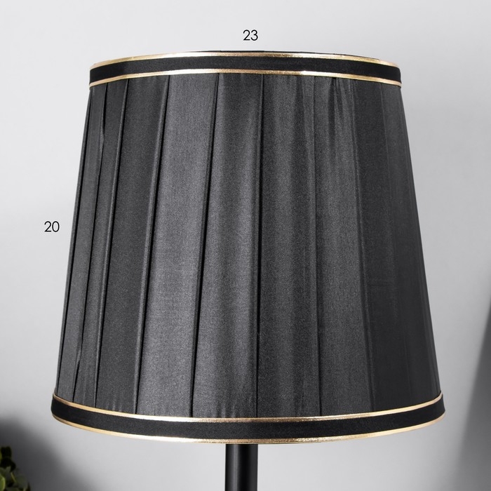 Настольная лампа Анфия E27 40Вт черный 25х25х41 см RISALUX