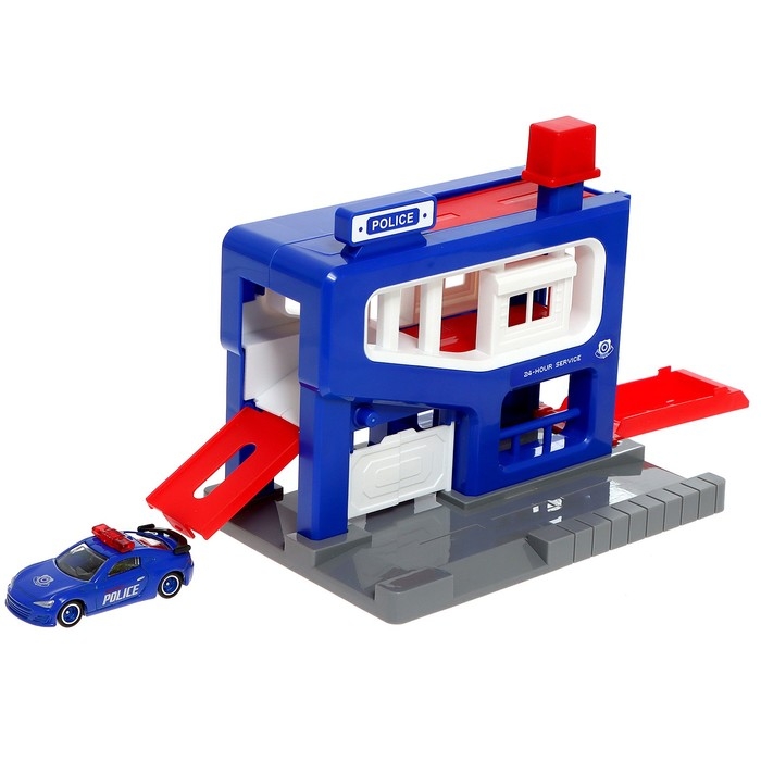Парковка &laquo;Полицейский участок&raquo;, с машинкой в комплекте, МИКС