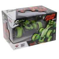 Машина-перевёртыш радиоуправляемая &laquo;Трюкач&raquo;, масштаб 1:28, с аккумулятором, цвет зелёный