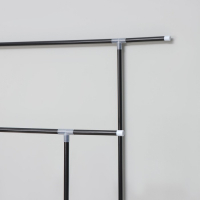 Вешалка - стойка напольная для одежды Доляна, напольная, 2 перекладины, 160&times;45&times;169 см, цвет чёрный