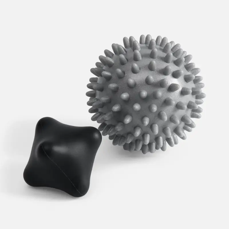 Набор массажных мячей для MФР Relaxify, черный с серым