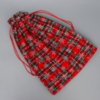 Мешочек подарочный холща &laquo;Подарок для тебя&raquo;, снежинки, 30 х 40 см +/- 1.5 см, Новый год