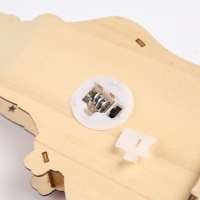 Светодиодная фигура &laquo;Дед Мороз&raquo; 14 &times; 20 &times; 2.5 см, дерево, батарейки LR1130х3 (в комплекте), свечение тёплое белое