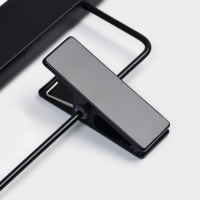 Вешалка для брюк и юбок LaDо́m Black Lotus, 35&times;1,1&times;24 см, длинный крюк, с зажимами, цвет чёрный