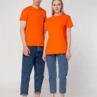Футболка унисекс T-bolka 160, оранжевая, размер L